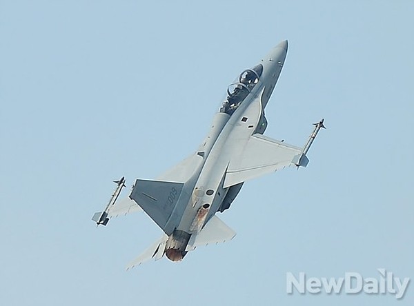 ▲ 전력화 행사에서 FA-50.ⓒ뉴데일리 정상윤 기자