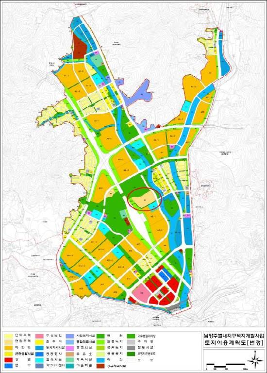 ▲ 남양주별내 토지이용계획도.ⓒLH