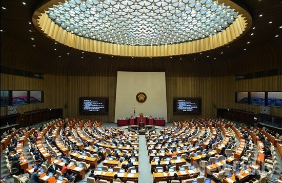 ▲ 국회 본회의장 전경. ⓒ뉴데일리 정상윤 기자