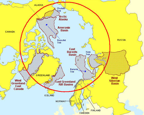 ▲ 美에너지省 산하 '에너지 정보처(EIA)'가 정의한 북극해의 범위. ⓒ美EIA 홈페이지 캡쳐