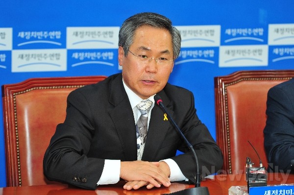 ▲ 새정치민주연합 우윤근 원내대표. ⓒ뉴데일리 이종현 기자