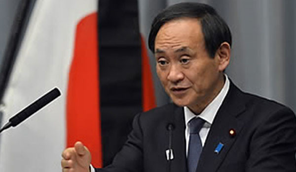 ▲ 일본 아베 정권의 '입' 스가 요시히데 관방장관. 그는 독도 입도지원센터 사업공고를 취소한 것을 "일본 외교의 성과"라는 뉘앙스의 발언을 했다. ⓒSBS 관련보도화면 캡쳐