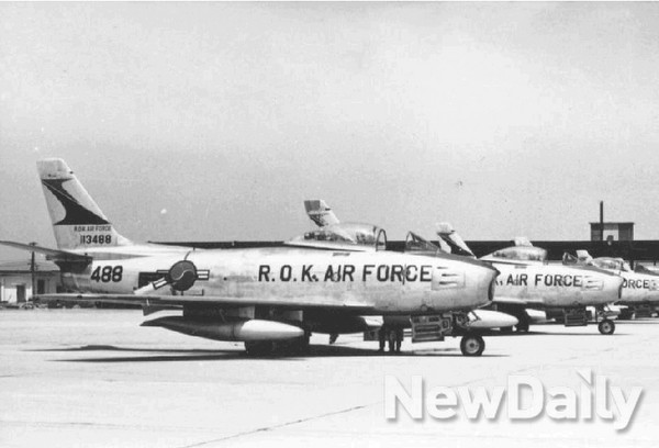 ▲ 대한민국 공군 F-86F 세이버.ⓒ공군제공