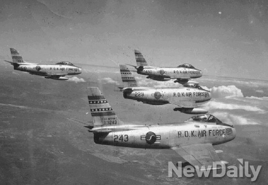 ▲ 대한민국 공군 F-86F 세이버.ⓒ공군제공