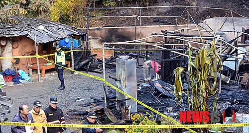 ▲ 지난 15일 오후 9시45분께 전남 담양군 대덕면 한 펜션에서 불이나 10명의 사상자가 발생했다.ⓒ 사진 조선일보