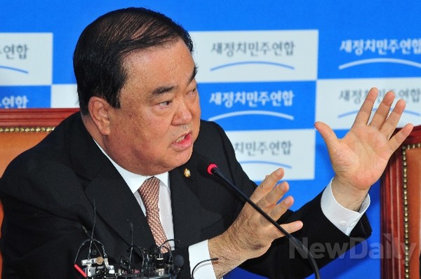 ▲ 새정치민주연합 문희상 비상대책위원장. ⓒ뉴데일리 이종현 기자