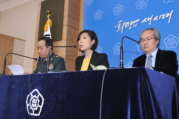 ▲ 지난 9일 에볼라 대응 한국 의료진 선발대 관련 기자회견 모습. ⓒ뉴데일리 정재훈 기자