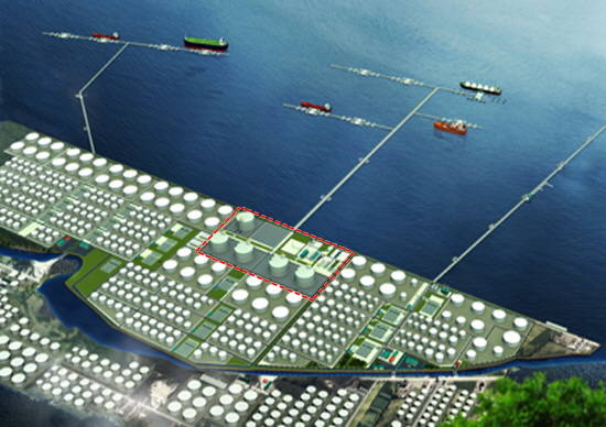 ▲ 삼성물산은 말레이시아 페트로나스 가스(PETRONAS Gas Berhad)가 발주한 LNG 터미널 건설공사의 최종계약을 마쳤다. 사업지 조감도.ⓒ삼성물산