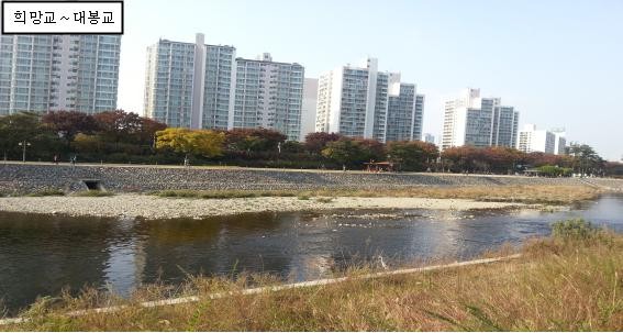 ▲ 대구시가 쾌적한 신천환경 조성을 위해 신천바닥 퇴적물 정리에 나선다. 사진은 희망교~대봉교 사이 신천 모습.ⓒ대구시 제공