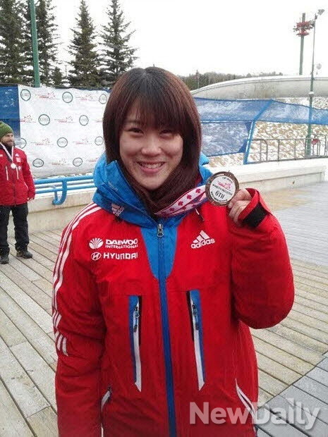 ▲ 스켈레톤 국가대표 문라영 선수.ⓒ대한봅슬레이스켈레톤연맹