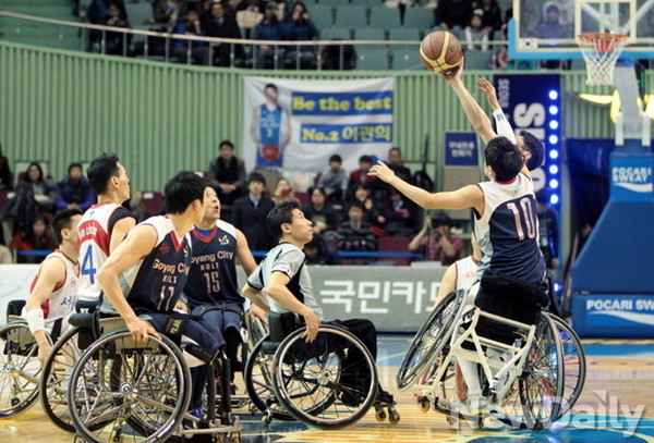 ▲ 휠체어 농구 자료사진.ⓒ서울 삼성 썬더스