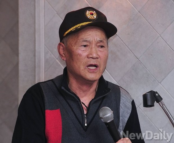 ▲ 탈북 국군포로 이정래씨가 자신의 탈북 과정을 이야기하고 있다. 2014.11.28 ⓒ뉴데일리 정재훈 기자