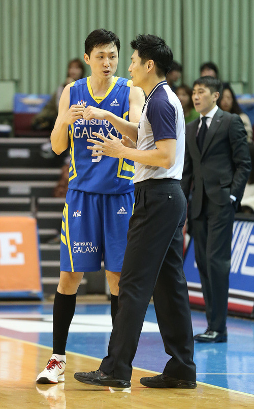 ▲ 서울 삼성 썬더스의 김동우 선수.ⓒ프로농구연맹