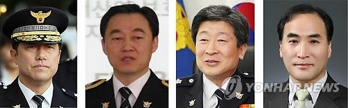 ▲ 1일 경찰에 따르면 정부는 경찰청 차장에 이상원 인천지방경찰청장(왼쪽부터), 부산지방경찰청장에 권기선 경북지방경찰청장, 인천지방경찰청장에 윤종기 충북지방경찰청장, 경기지방경찰청장에 김종양 경찰청 기획조정관 등을 각각 승진ㆍ내정했다. ⓒ 연합뉴스 무단전재 및 재배포금지