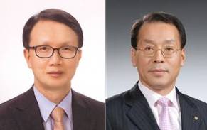 ▲ 왼쪽부터 권혁승 하나카드 부사장, 이광준 하나카드 상근감사위원. ⓒ 하나카드