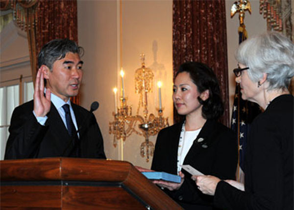 ▲ 주한 美대사 부임 당시 성 김 美국무부 부차관보의 모습. 주한 美대사 임기를 끝낸 뒤 동아태 부차관보 겸 6자 회담 수석대표로 자리를 옮겼다. ⓒ美국무부 홈페이지