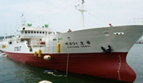 ▲ 베링해에서 침몰한 사조산업 소속 501 오룡호. ⓒ사조산업 홈페이지 캡쳐