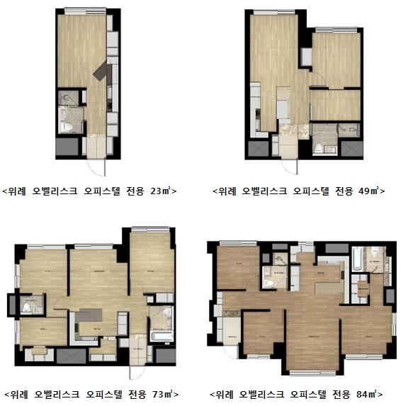 ▲ 한화건설이 오는 12일 분양 예정인 위례 오벨리스크 주택형.ⓒ한화건설