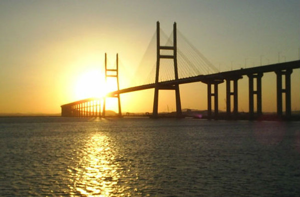 ▲ 아산만을 가로 지른 서해대교.