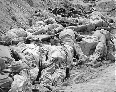 6.25때 공산군이 학살한 시체들.(자료사진)