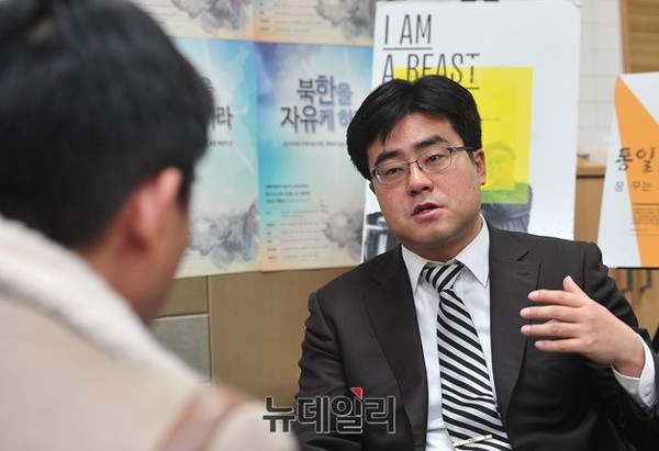 ▲ 성남 판교 테크노밸리의 한 벤처기업에서 만난 이 호 목사. ⓒ뉴데일리 정재훈 기자