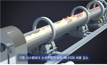 ▲ 한일시멘트 단양공장에 구축한  '저탄소 고기능성 그린시멘트' 실증화 플랜트. ⓒ한국지질자원연구원