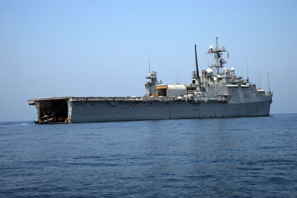 ▲ 美해군이 레이저포의 첫 플랫폼으로 선택한 USS 폰스(Ponce). 40년이 넘은 강습상륙함(LPD)이다. ⓒ위키피디아 공개사진