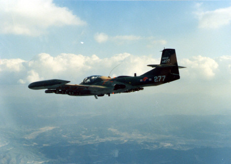 ▲ 공격기로 운용중인 A-37.ⓒ공군