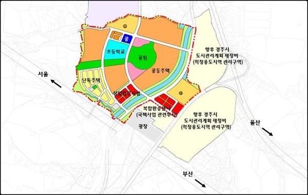 ▲ 신경주지역개발사업 조감도ⓒ경북도 제공