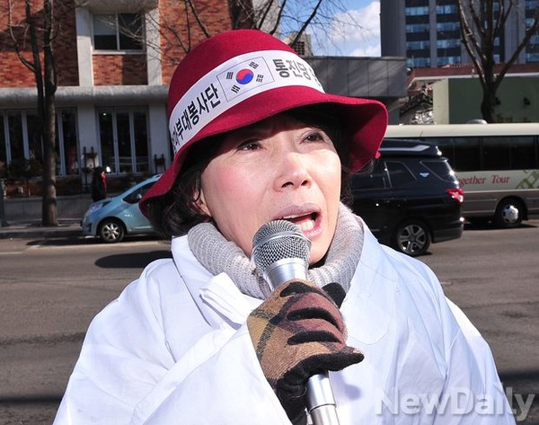 ▲ 주옥순 엄마부대봉사단 대표 ⓒ뉴데일리 정재훈 사진기자