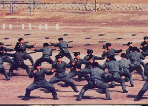 북한 특수부대 훈련.