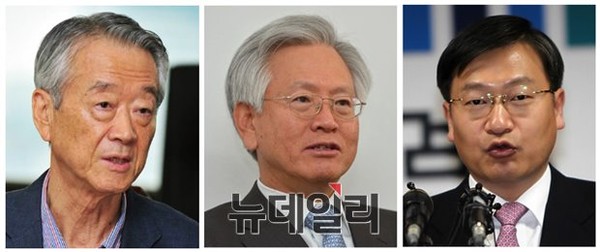 ▲ 헌법재판소의 ‘통진당 해산 결정’을 이끌어내는데 결정적 기여를 한 숨은 주역들, 왼쪽부터 권성 전 헌법재판관, 고영주 전 검사장, 정점식 검사장.ⓒ 사진 뉴데일리DB, 연합뉴스