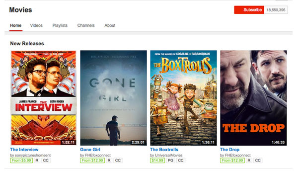 ▲ 24일(현지시간) 영화 '인터뷰'가 미국 내 300여 곳의 독립영화관과 각종 온라인 플랫폼을 통해 개봉했다. 영화관에서는 매진 행렬이 이어지고 있다. ⓒ아이튠스에서 판매 중인 영화 '인터뷰' 캡쳐