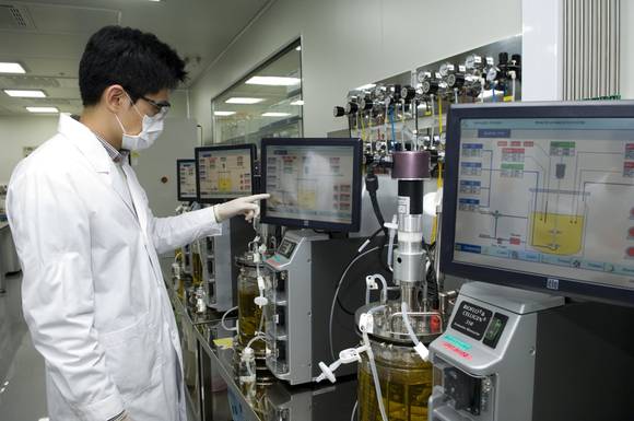 ▲ SK케미칼 바이오리리액터ⓒSK케미칼