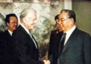 ▲ 친북관계 카터와 사대주의자 이석기.