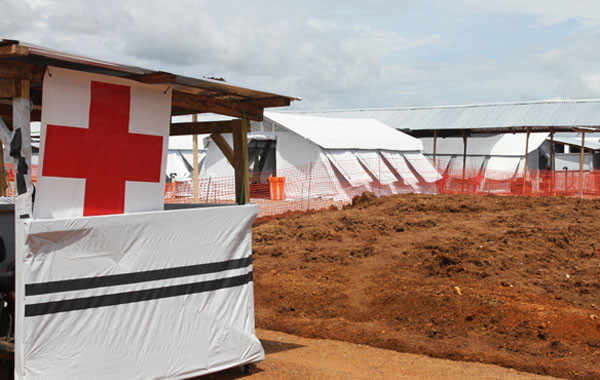 ▲ 한국 에볼라 긴급구호대가 활동 중인 시에라리온 프리타운 인근의 가더리치 ETC(에볼라 치료센터). ⓒ뉴데일리 DB