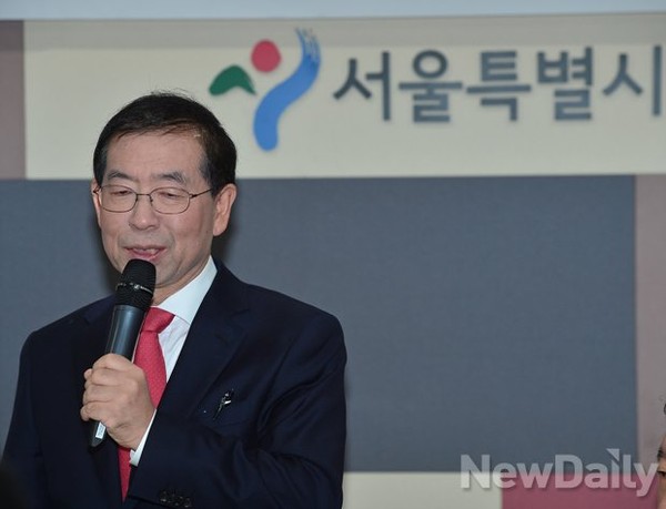 ▲ 새정치민주연합 소속의 박원순 서울특별시장. ⓒ뉴데일리 정상윤 기자