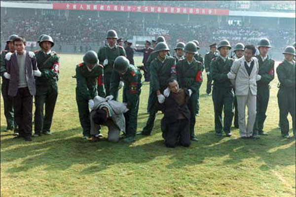 ▲ 중국 공산당의 '공개처형' 장면. 기사와 직접 관련은 없음. ⓒ국제인권단체 공개사진