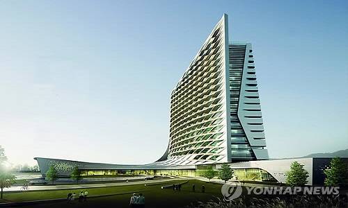 ▲ LH가 부당하게 자회사를 지원하다 된서리를 맞게 됐다. 사진은 3월 준공예정인 LH 진주 신사옥ⓒ