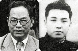 ▲ 박헌영(왼쪽)과 김일성.