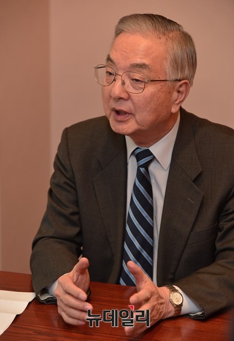 ▲ 정종욱 통일준비위 부위원장은 "한반도 통일의 핵심요소는 처음부터 끝까지 한미동맹에 달렸다"고 주장했다. ⓒ뉴데일리 정상윤 기자