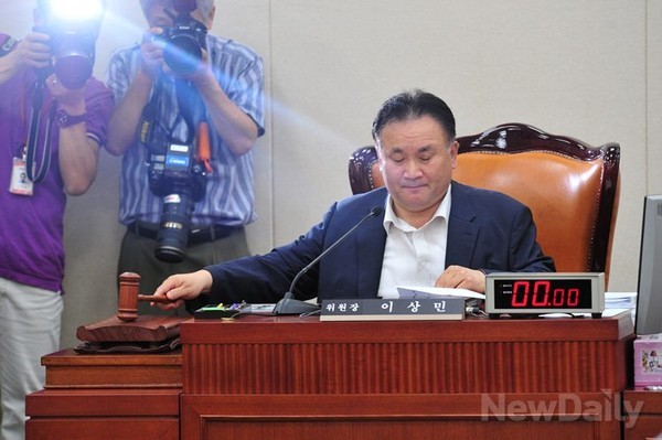 ▲ 새정치민주연합 소속 이상민 법제사법위원장.ⓒ뉴데일리 이종현 기자