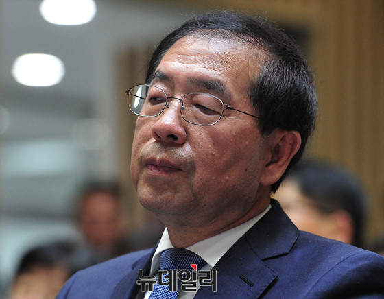 ▲ 지난해, 서울특별시에 대한 국회 안전행정위원회 국정감사에 출석한 박원순 서울특별시장. ⓒ뉴데일리 정재훈 기자