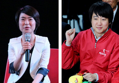 ▲ 지난 2012년 5월16일 한국대학생포럼이 주최한 토크콘서트에 참석한 손수조 부산 사상구 당협위원장은 이준석 비대위원과의 러브라인을 묻는 질문에 "지금은 연애보다 일이 중요하다"고 말했다. ⓒ뉴데일리 DB