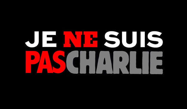 ▲ 현재 SNS를 통해 확산되고 있는 구호 “나는 샤를리가 아니다(Je ne suis pas Charlie)”. 일각에서는 '샤를리 엡도'를 비난하는 무슬림들이 만든 것이라고 보고 있다. ⓒ구글 검색