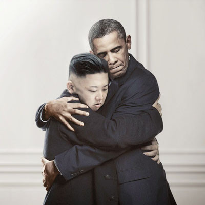 ▲ 美보수 진영은 오바마 대통령의 대북정책이 너무 물러터졌다고 비판한다. ⓒ해외 네티즌들이 합성한 사진
