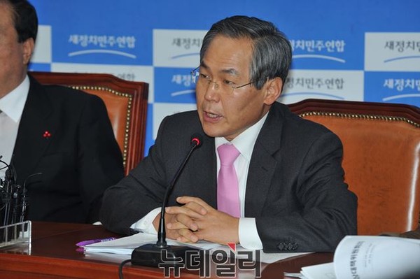 ▲ 새정치민주연합 우윤근 원내대표. ⓒ뉴데일리 이종현 기자