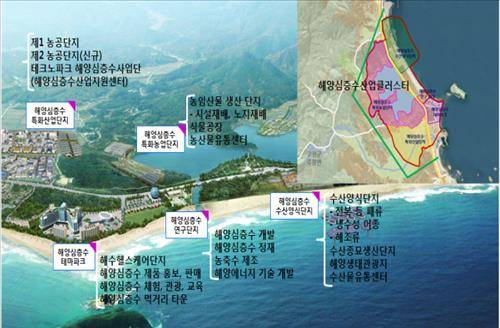 ▲ 강원도 고성 해양심층수 산업클러스터 구상도.ⓒ해양수산부