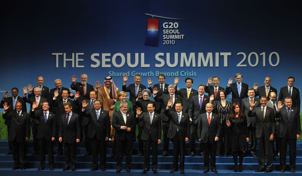 ▲ 2010년 서울 G20에 모인 각국 정상들. 정부는 G20에 대비해 테러 용의자들을 붙잡았지만 처벌하지 않고 모두 해외로 추방했다. ⓒ위키피디아 공개사진