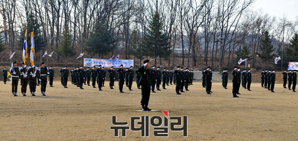 ▲ 특전부사관 214기 임관식 ⓒ뉴데일리 오세진 기자